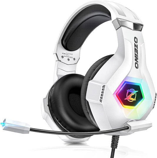 Ozeino Gaming Headset WHITE RGB