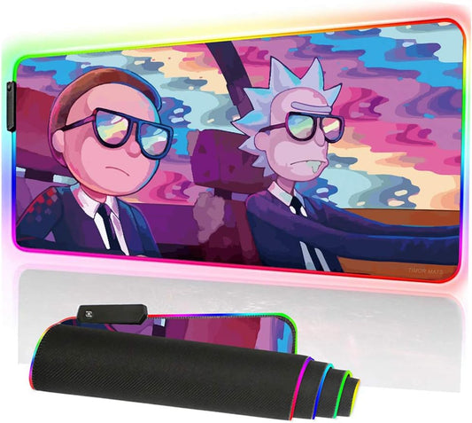 XL Gaming Mouse pad RGB Rick and Morty