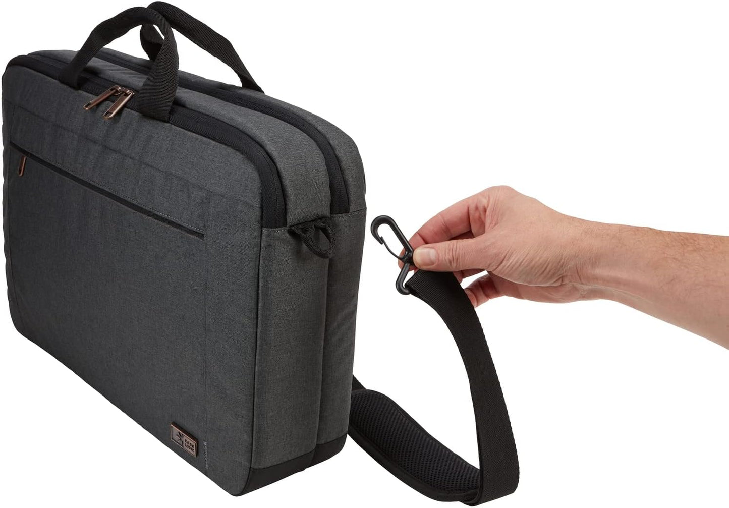 Case Logic Era Carrying Case for 15.6" Notebook, Tablet PC, File, Book, Headphone - Obsidian