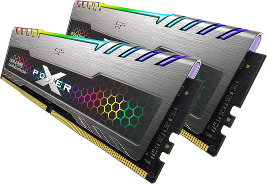 (D) SP Silicon Power 16GB (8GBx2) XPOWER RGB Turbine Gaming DDR4 3200MHz