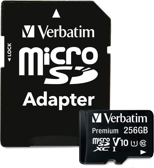 Verbatim 256GB  microSD Memory Card with Adapter