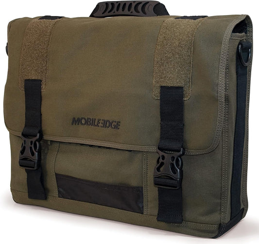 Mobile Edge 17.3" Eco-Friendly Canvas Messenger Bag 17.3"