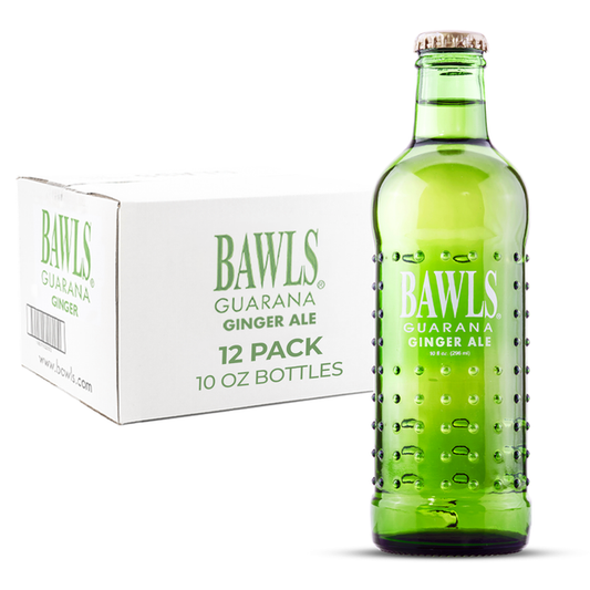BAWLS Ginger Ale 10 oz 12 pack