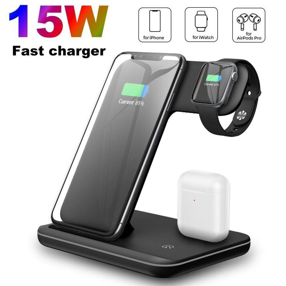 15W 3 IN 1 WIRELESS CHARGER Station