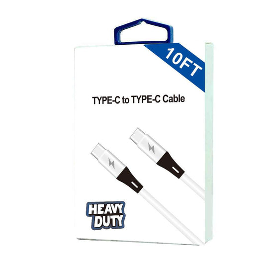 Heavy Duty Type-C to Type C Charge Cable 10FT