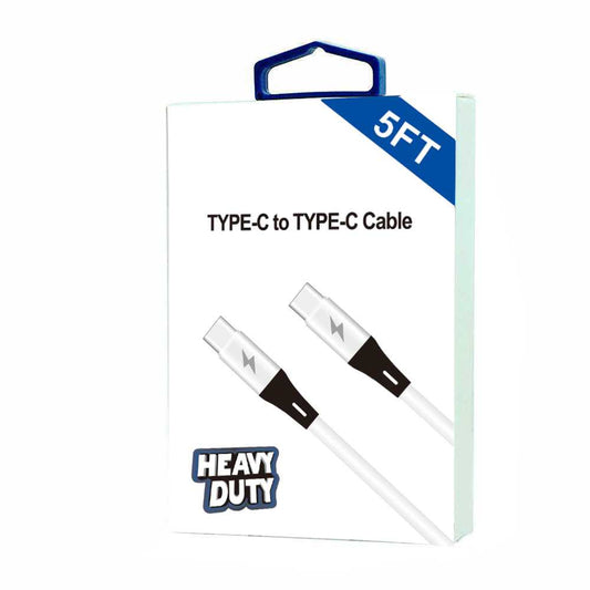 Heavy Duty Type-C to Type C 20W Quick Charge Cable 5FT