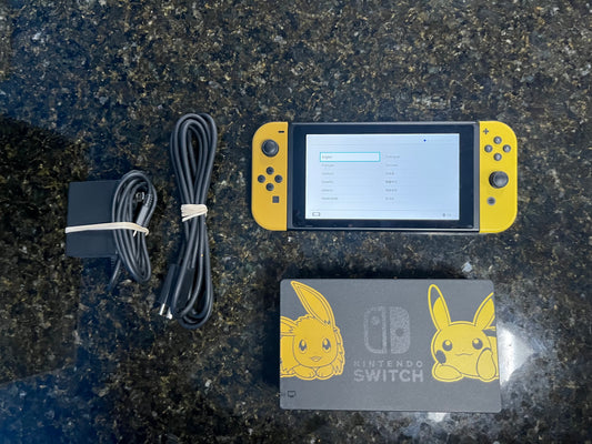 Nintendo switch Console - let’s go Pikachu edition ￼